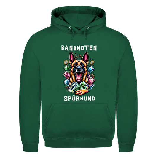 Herren Hoodie Malinois Banknotenspürhund