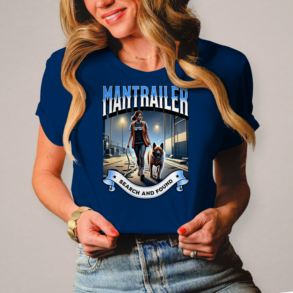 Damen T-Shirt Mantrailing Suchhund