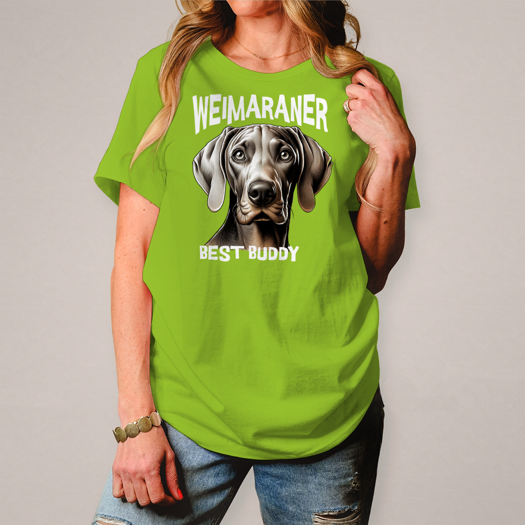 Damen T-Shirt Weimaraner Kopf