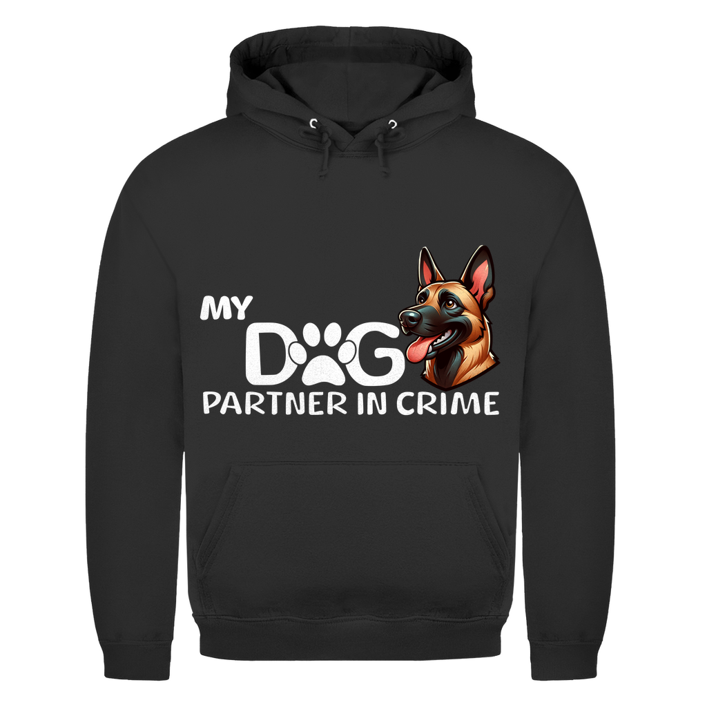 Herren Hoodie My Dog Partner in Crime - Malinois