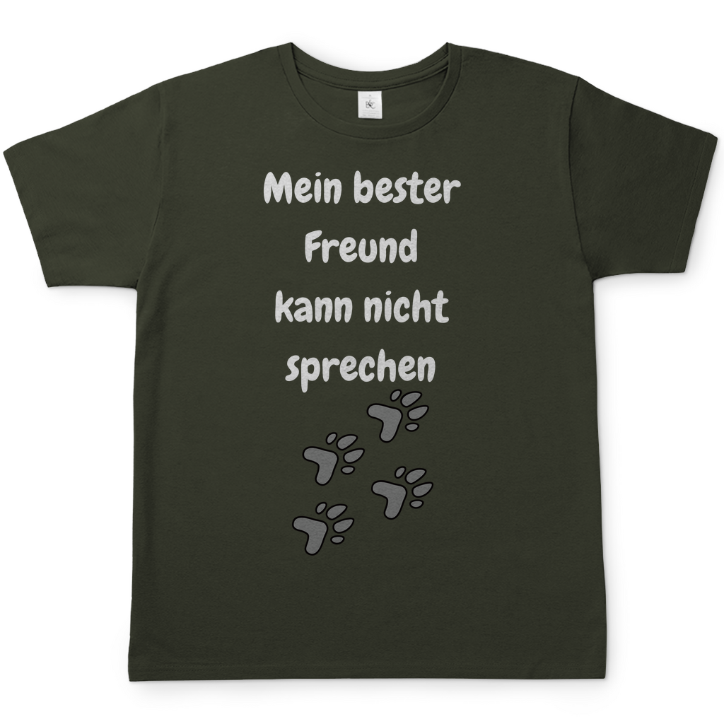 Herren T-Shirt Mein bester Freund kann nicht sprechen