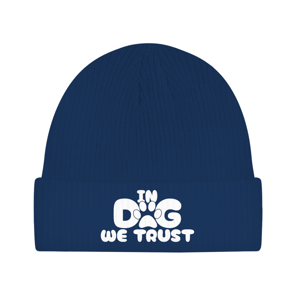 Beanie für Hundefans in dog we trust