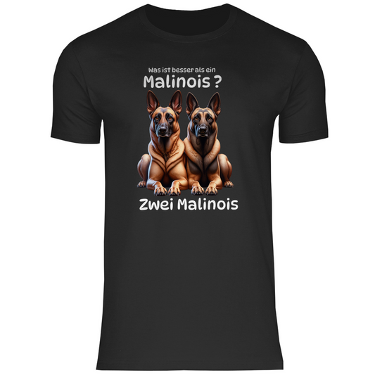 Zwei Malinois T-Shirt – doppelte Power für echte Hundefans
