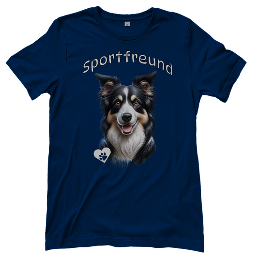 Damen T-Shirt Border Collie Sportfreund
