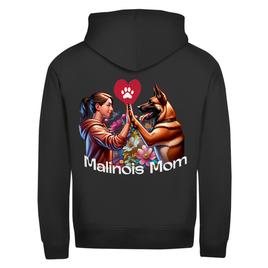 Zipper Hoodie Malinois Mom