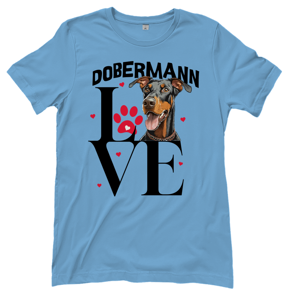 Damen T-Shirt Dobermann Love