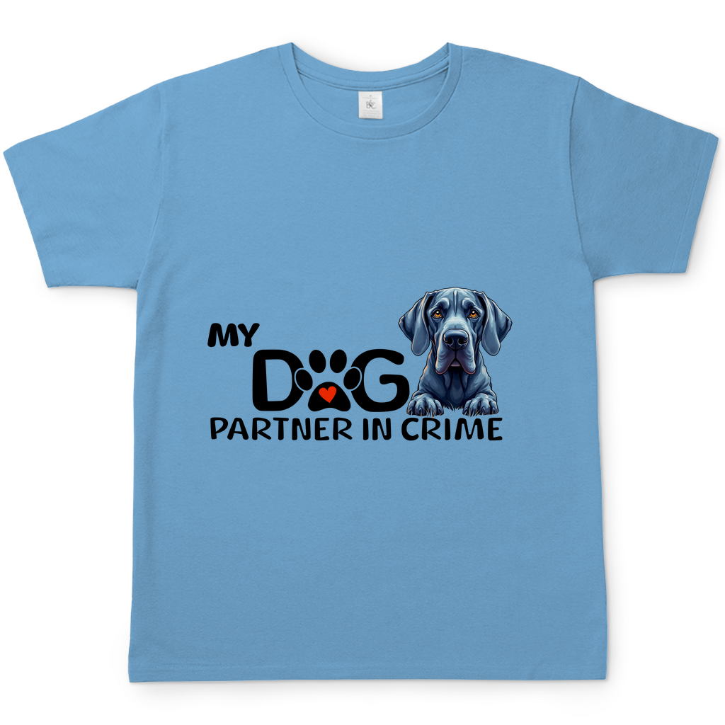 Herren T-Shirt Weimaraner - My Dog Partner in crime