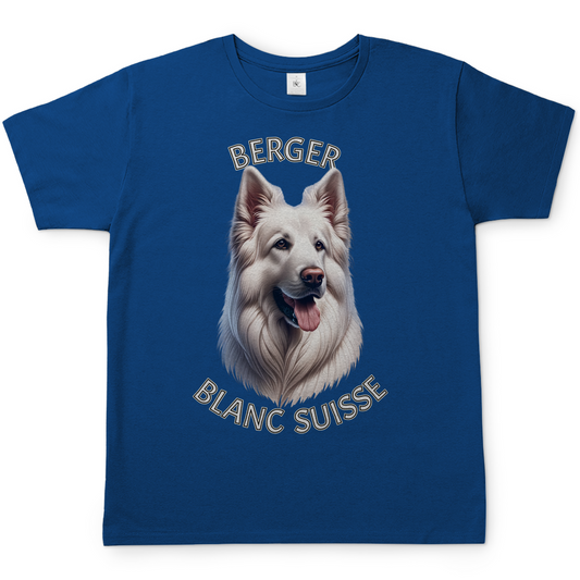 Herren T-Shirt Weißer Schäferhund
