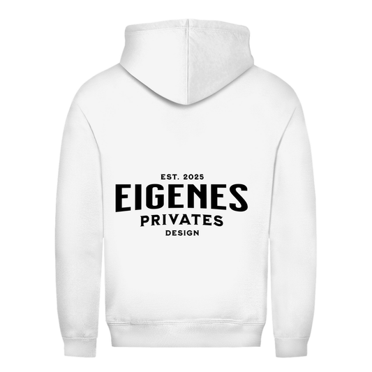 Damen Hoodie mit Hundemotiv und Wunschtext auf Vorder und Rückseite