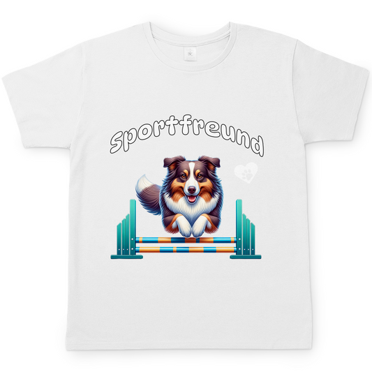 Herren T-Shirt Sportfreund Australian Shepherd
