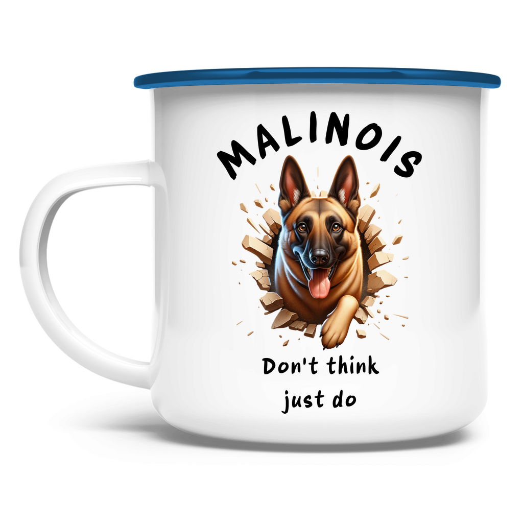 Malinois Emaille Tassen für Outdoor & Abenteuer