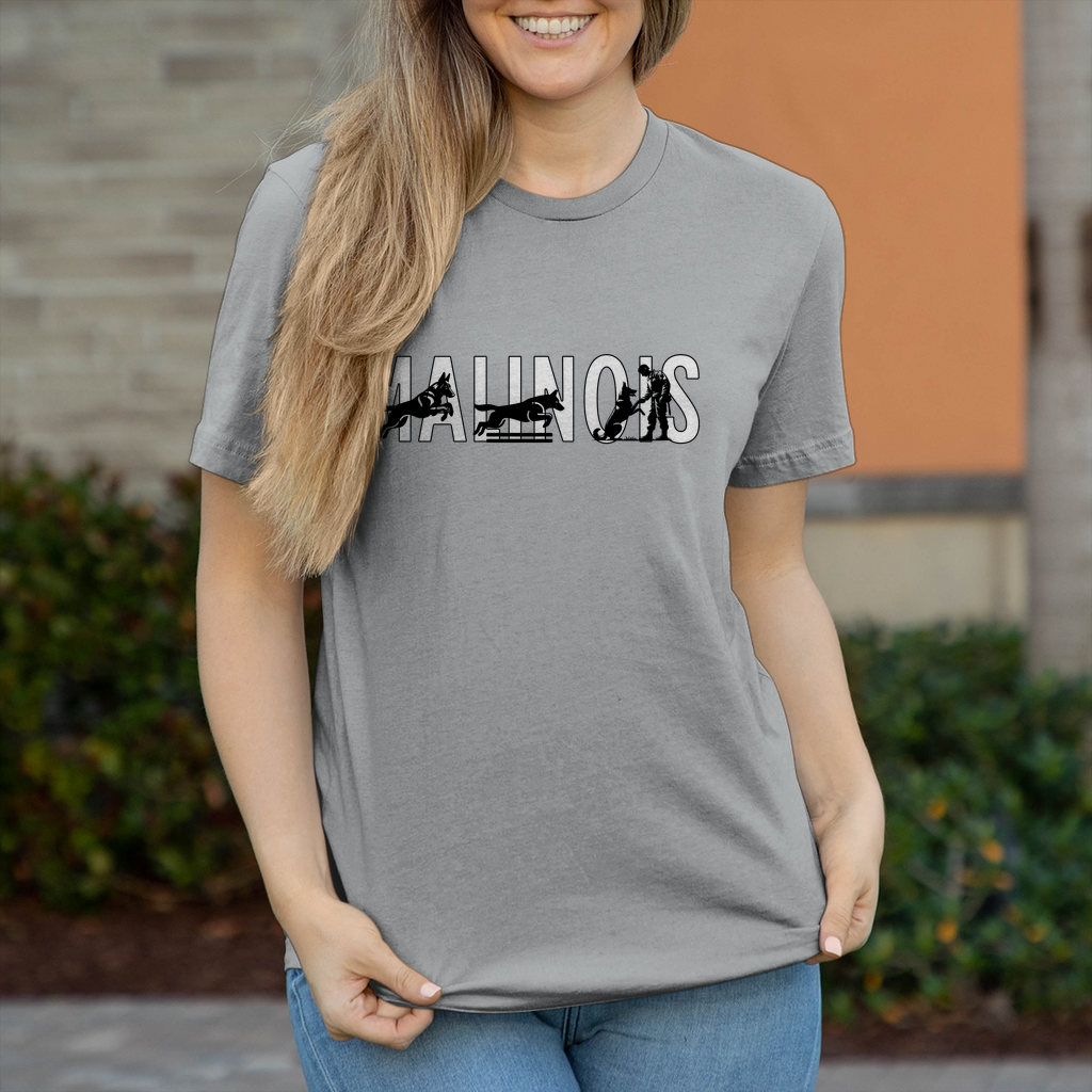 Damen T-Shirt Malinois Schriftzug