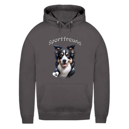 Damen Hoodie Border Collie Sportfreund