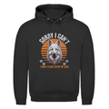 Herren Hoodie Weißer Schäferhund "Sorry, I can't"