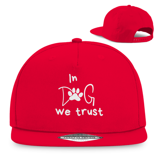 Snapback Basecaap in dog we trust