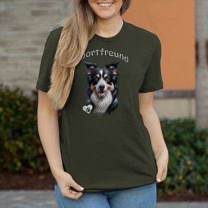 Damen T-Shirt Border Collie Sportfreund