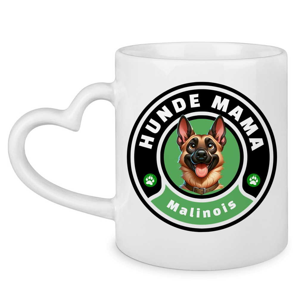 Tasse mit Herzhenkel Hunde Mama Malinois