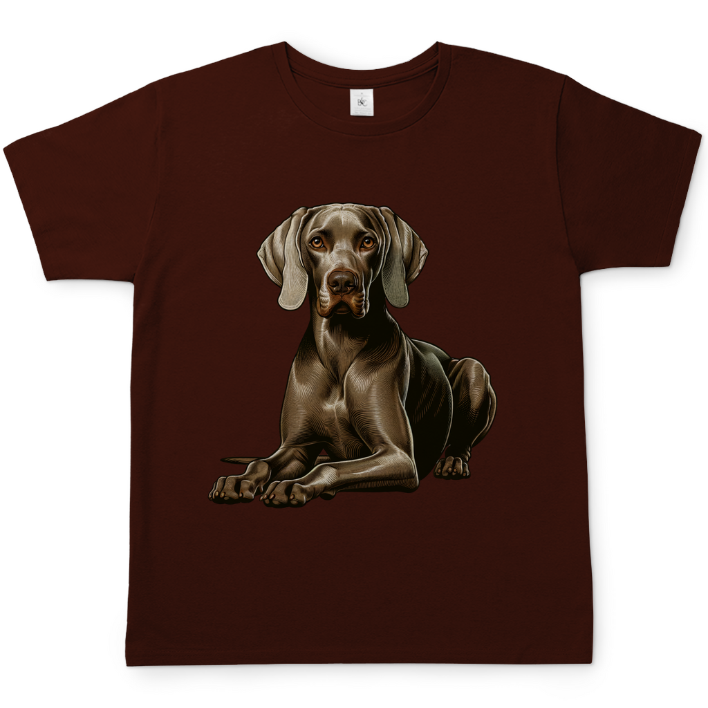 Liegender Weimaraner Herren T-Shirt