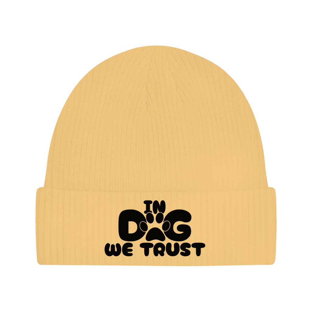 Beanie für Hundefans in dog we trust