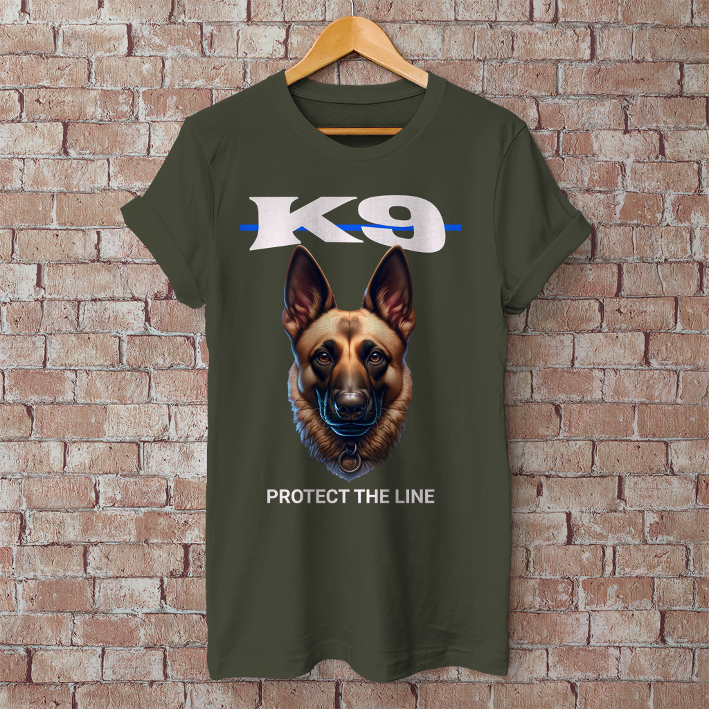 Herren T-Shirt Thin Blue Line Malinois