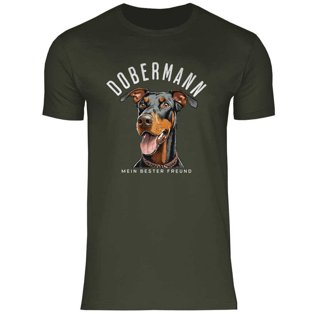 Herren T-Shirt Dobermann