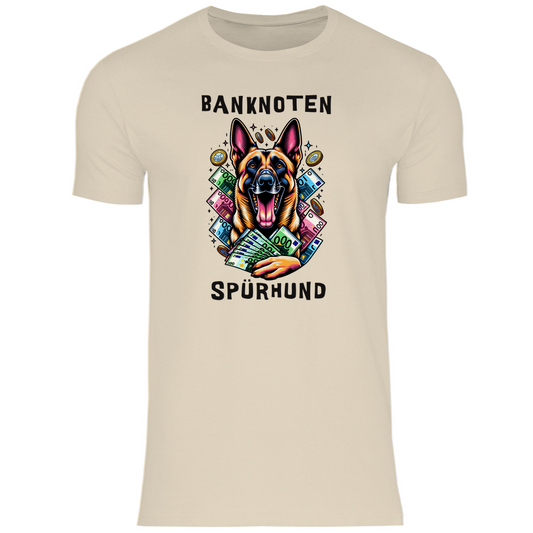 Herren T-Shirt Malinois Banknotenspürhund