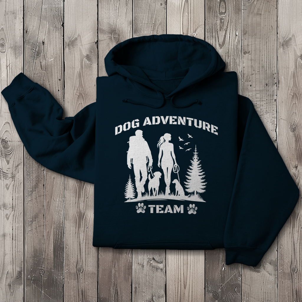 Hoodie Dog Adventure Team für Herren