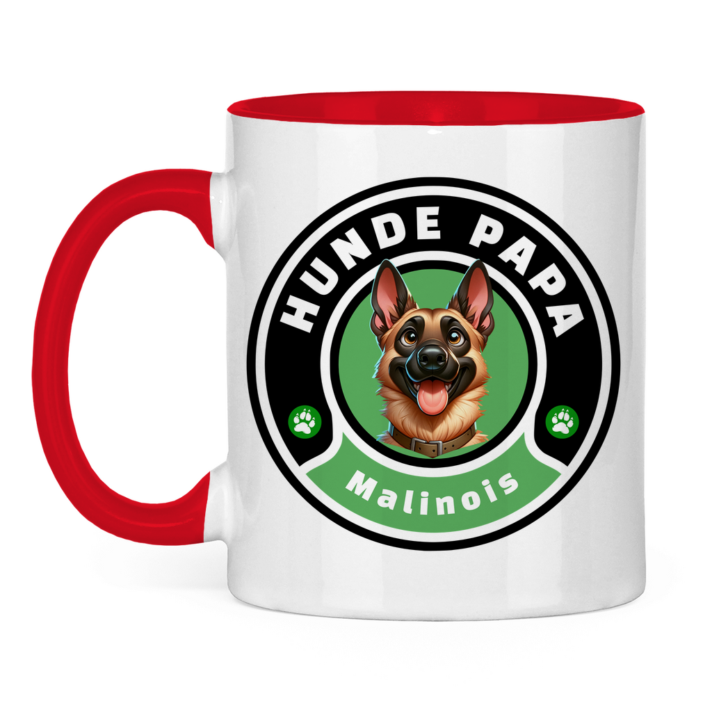 Tasse zweifarbig Hunde Papa Malinois