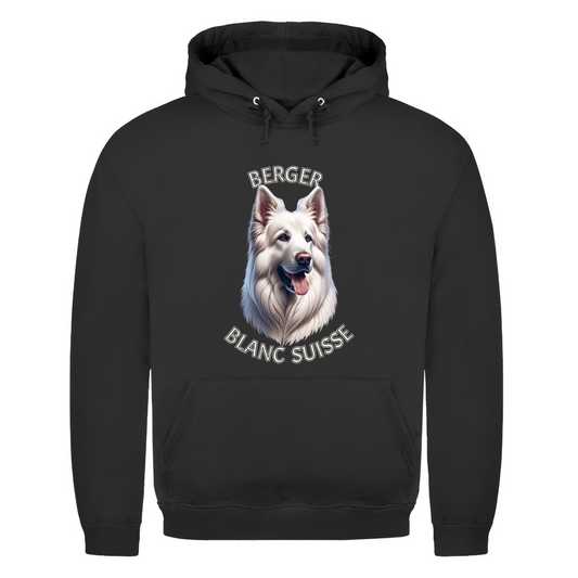 Herren Hoodie Weißer Schäferhund