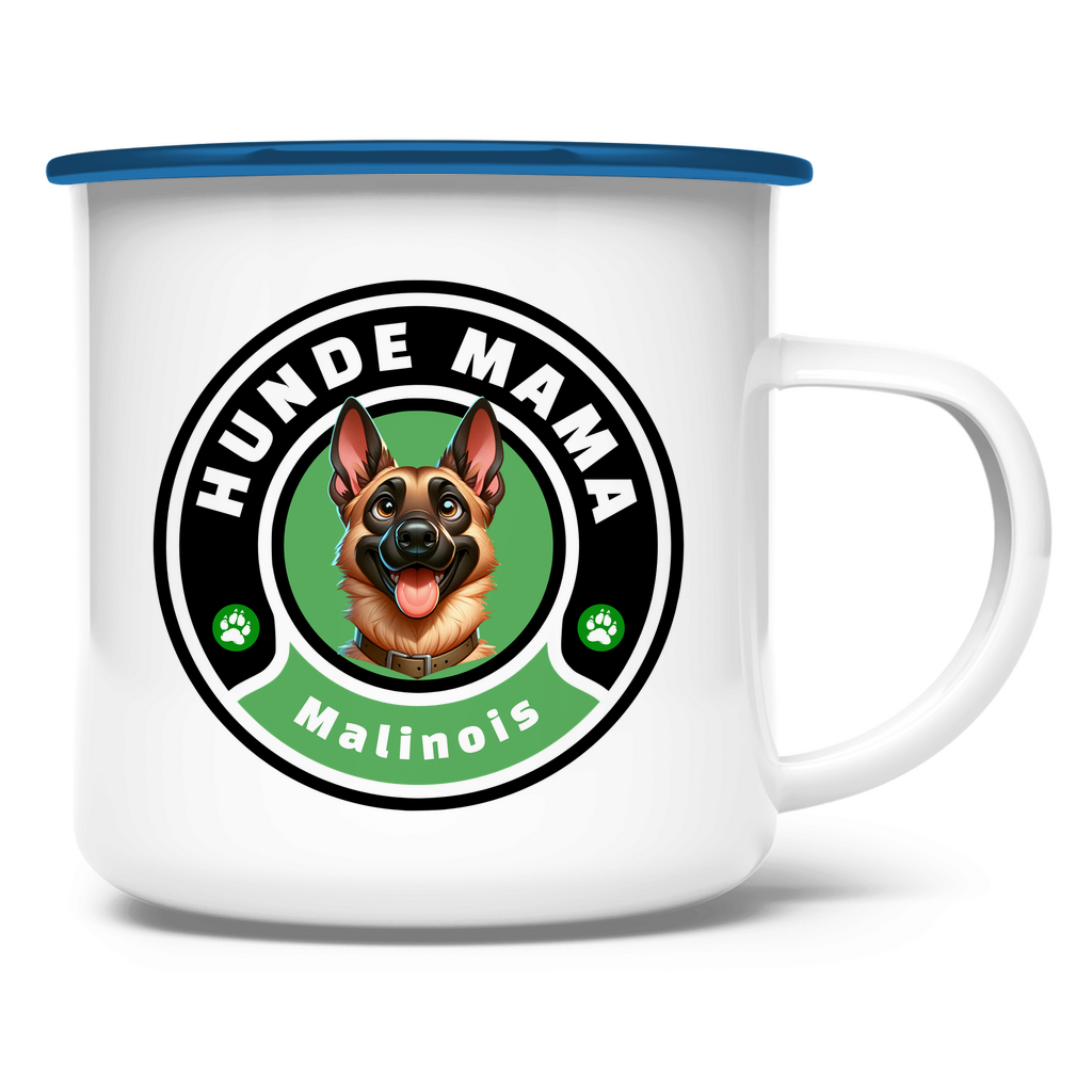 Emaille Tasse Hunde Mama Malinois