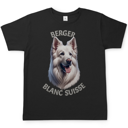 Herren T-Shirt Weißer Schäferhund