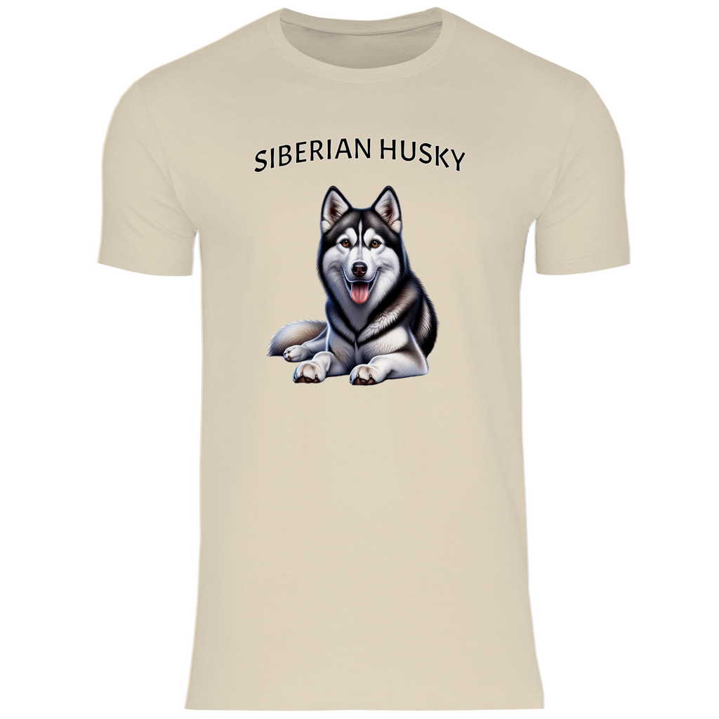 Herren T-Shirt Siberian Husky