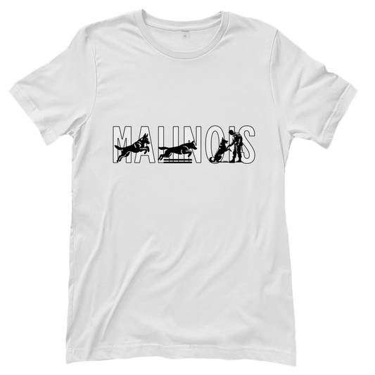 Damen T-Shirt Malinois Schriftzug
