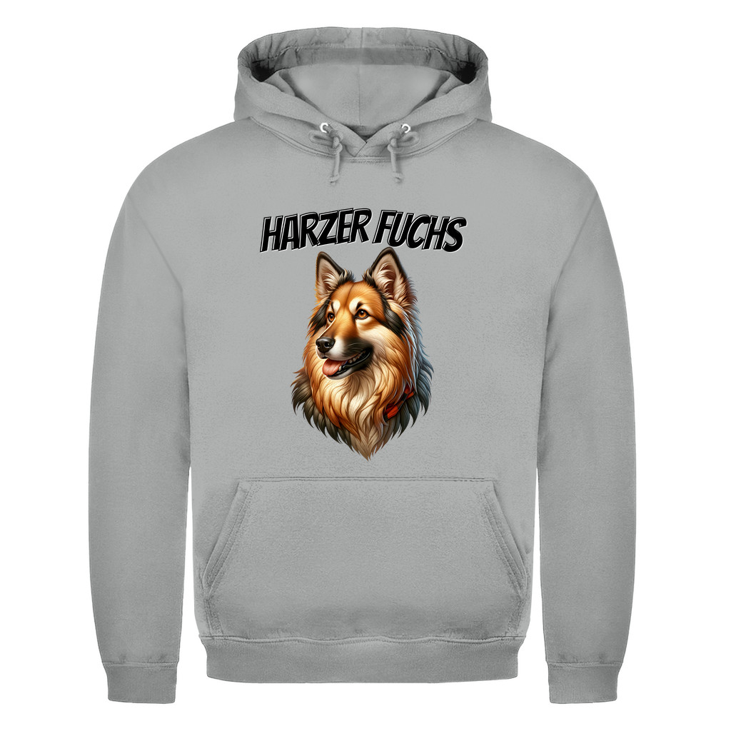 Herren Hoodie Harzer Fuchs Schriftzug und Kopf