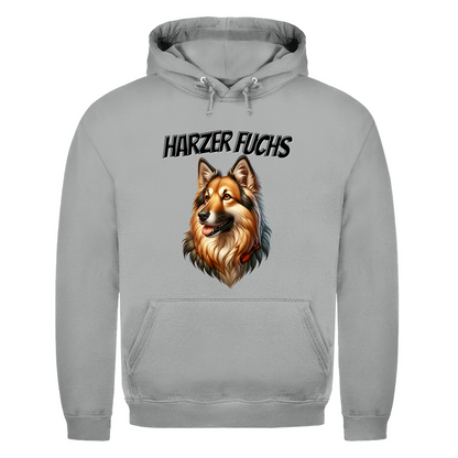 Herren Hoodie Harzer Fuchs Schriftzug und Kopf