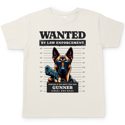 Unise T-Shirt Wanted Malinois