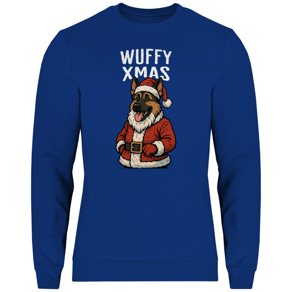 Deutscher Schäferhund Weihnachtsmotiv Sweatshirt, Herren/Unisex
