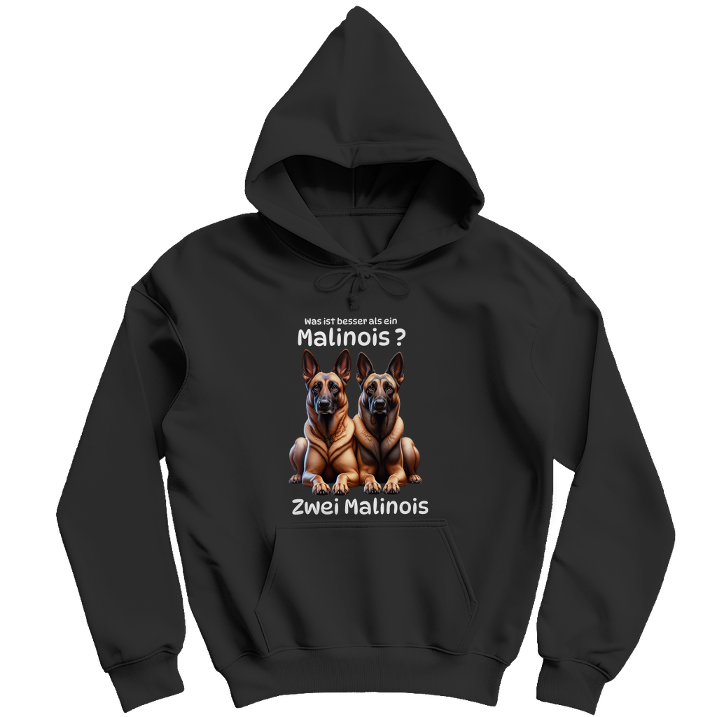 Herren Hoodie Zwei Malinois