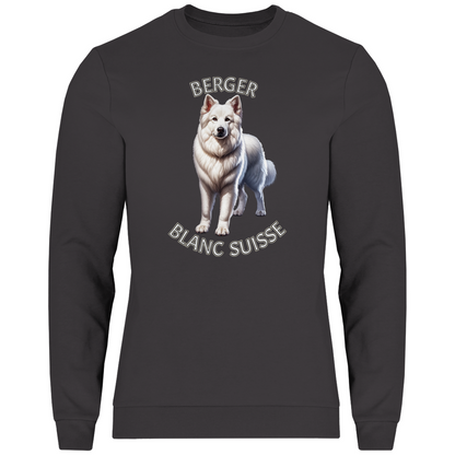 Berger Blanc Suisse, Weißer Schäferhund Sweatshirt, unisex