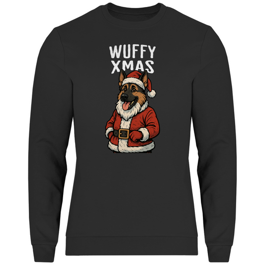 Deutscher Schäferhund Weihnachtsmotiv Sweatshirt, Herren/Unisex
