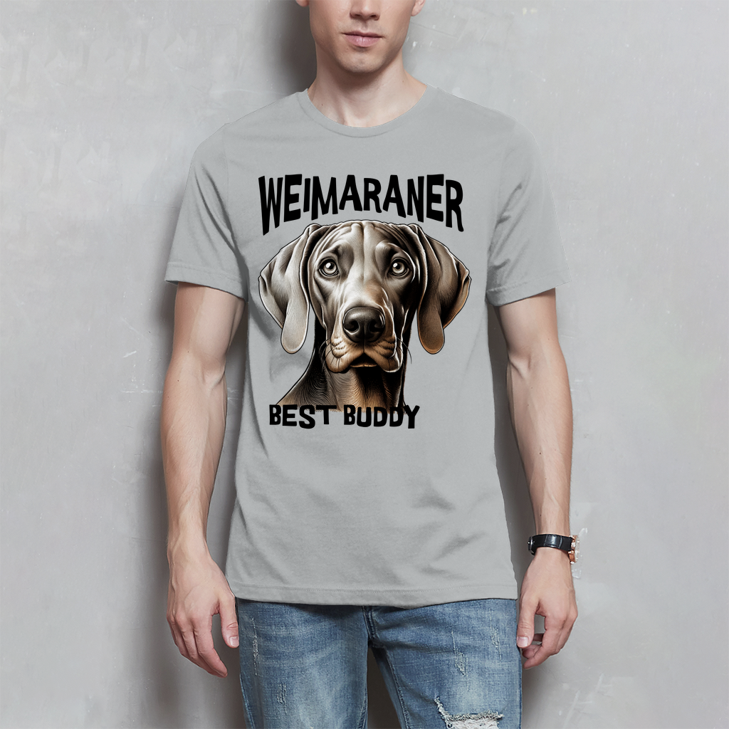 Weimaraner Kopf - Best Buddy, Herren T-Shirt