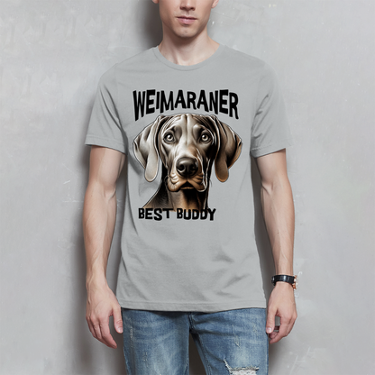 Weimaraner Kopf - Best Buddy, Herren T-Shirt