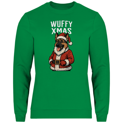 Deutscher Schäferhund Weihnachtsmotiv Sweatshirt, Herren/Unisex