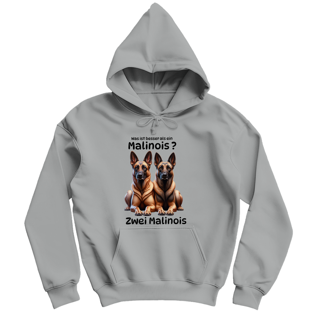 Herren Hoodie Zwei Malinois