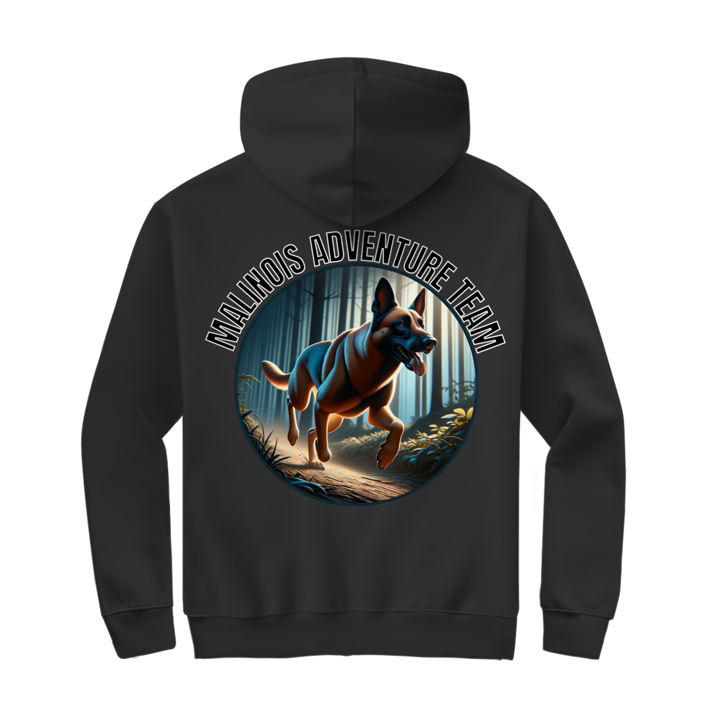 Kapuzenjacke Malinois Adventure Team, Personalisierbar