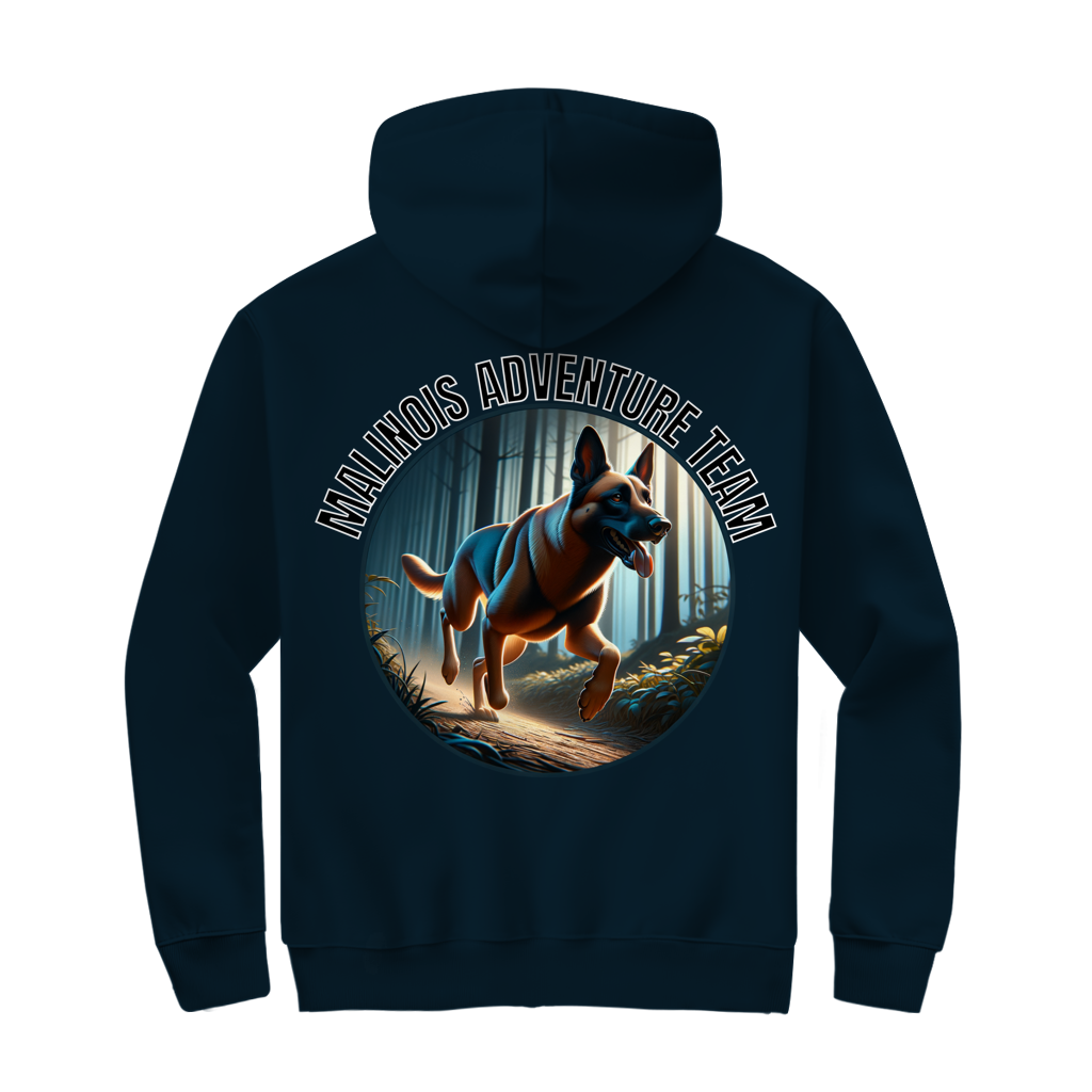 Kapuzenjacke Malinois Adventure Team, Personalisierbar