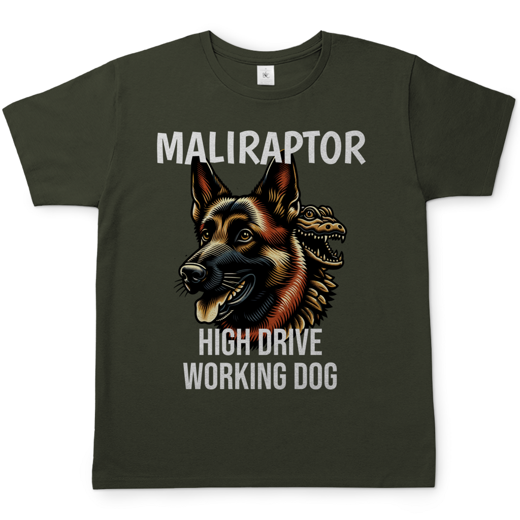 Malinois - Maliraptor T-Shirt High Drive Working Dog