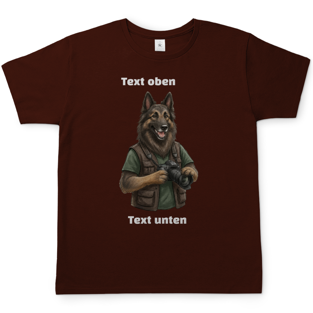 Hundemotiv T-Shirt mit eigenem Bild und Text
