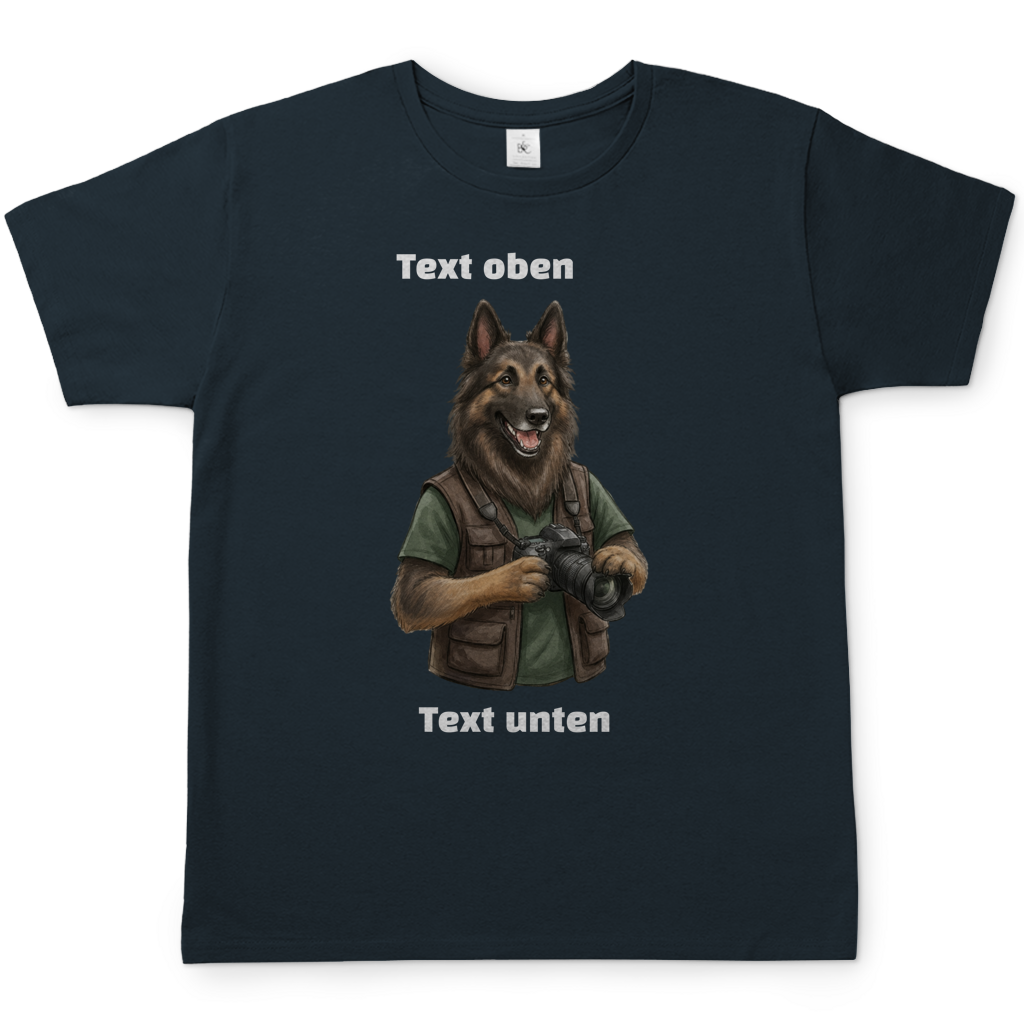 Hundemotiv T-Shirt mit eigenem Bild und Text