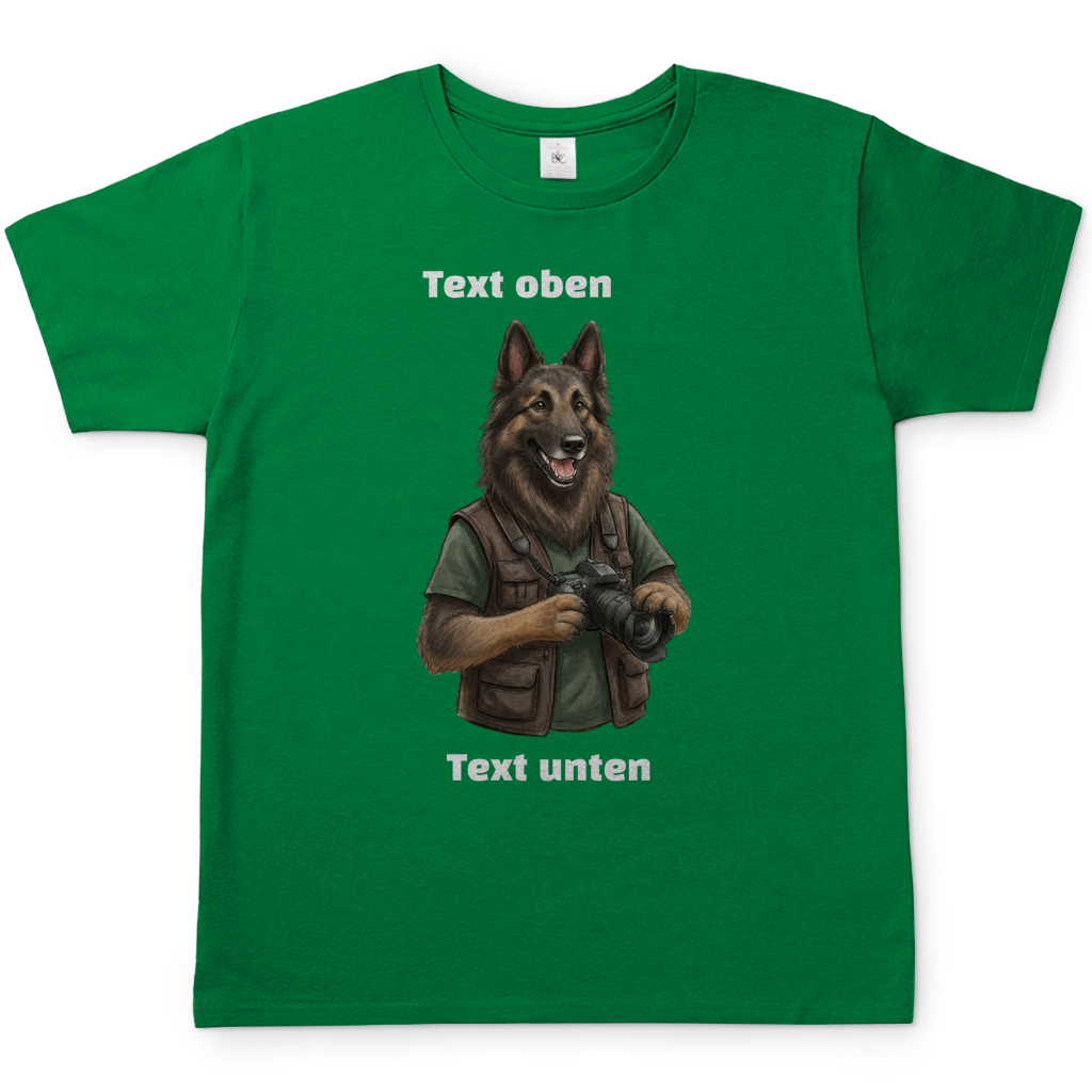 Hundemotiv T-Shirt mit eigenem Bild und Text